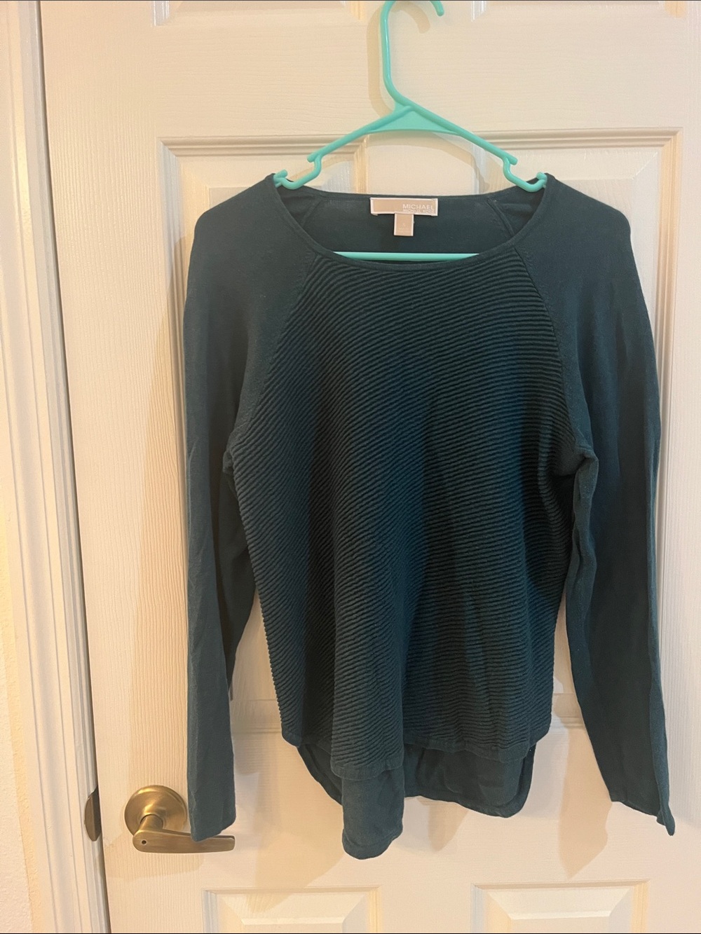 Women’s  Forest Green Textured Pullover Sweater